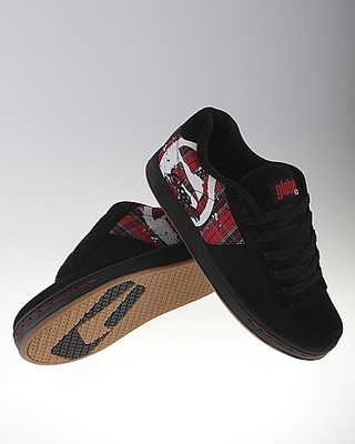 Buty GLOBE VICE SS BLACK/RED PLAID