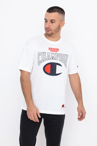 Champion X Stranger Things Logo T-shirt
