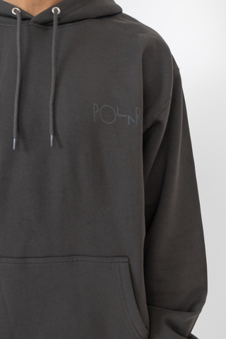 Hoodie Polar Stroke Logo Dirty Black