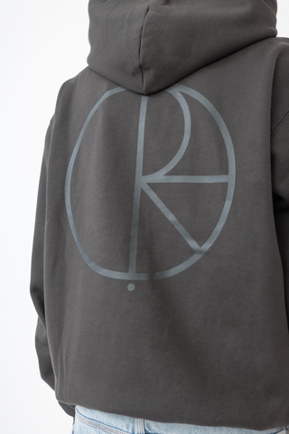 Hoodie Polar Stroke Logo Dirty Black