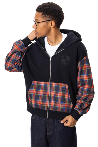 Mikina Na Zip Mercur Tartan