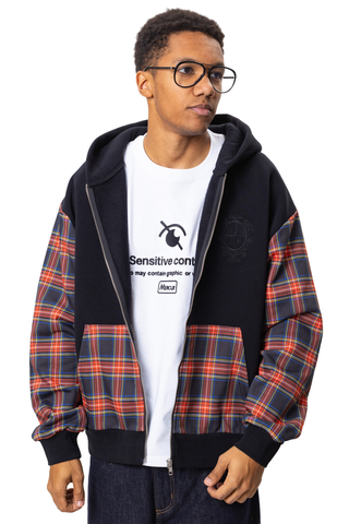 Mikina Na Zip Mercur Tartan