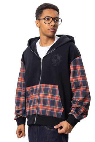 Mikina Na Zip Mercur Tartan