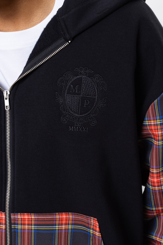 Mikina Na Zip Mercur Tartan