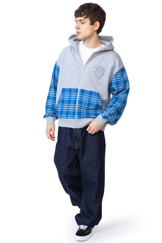 Mikina Na Zip Mercur Tartan