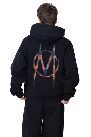 Mikina Na Zip Mercur Plaid Monument