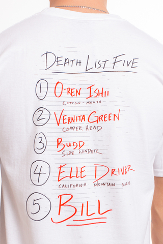 HUF x Kill Bill Death List White T-Shirt