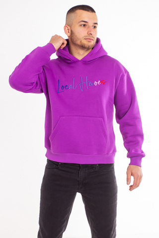 Bluza Kaptur Local Heroes Grape