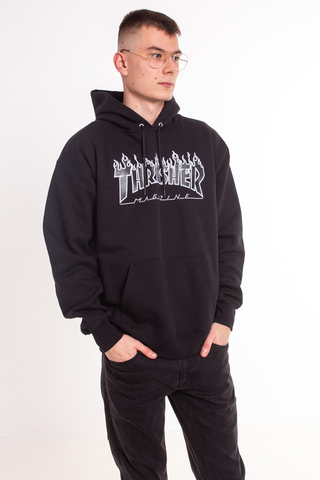 Bluza Kaptur Thrasher Flame Logo