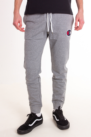 Champion Satin C Logo Cotton Terry Joggers Pants