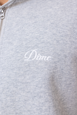 Dime Cursive Small Logo Zip Hoodie