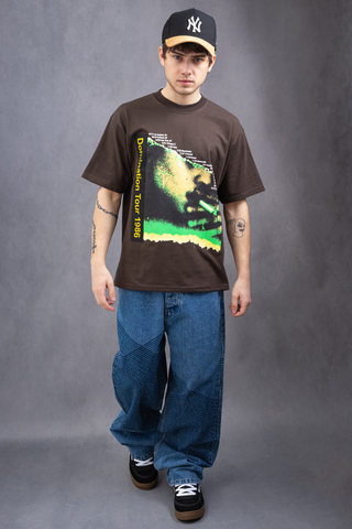 Kalhoty Pleasures Grid Embroidered