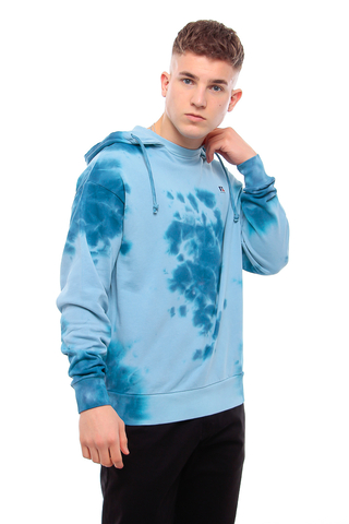 Russel Athletic French Terry Hoodie Blue Tie Dye E06241574CO