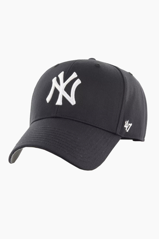 47 Brand New York Yankees MVP Cap B-RAC17CTP-BK Black White