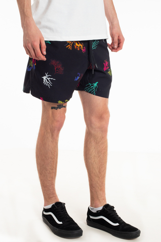 Vans Mixed Volley Shorts Black Reality Coral VN0A3W4KZ6H