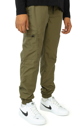 Kalhoty New Bad Line Cargo Ripstop Olive White