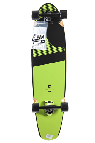 Longboard RAM Longboards Blacker Sunny Lime Multi