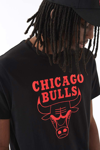 New Era Chicago Bulls Nba Foil T Shirt Black 60284681 