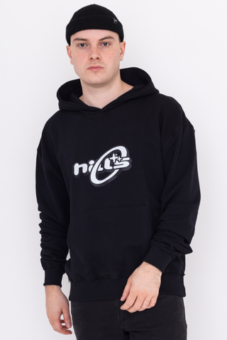 Hills Y2K Glitter Hoodie Black