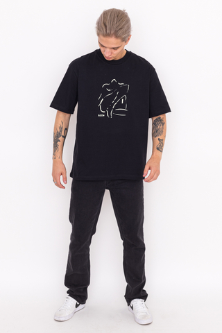 Koszulka T-shirt Hills Body Black