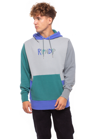 Ripndip color block multi panel hoodie Clearance