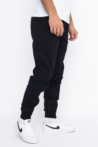 Jigga Wear Crown Jogger Pants Black Black