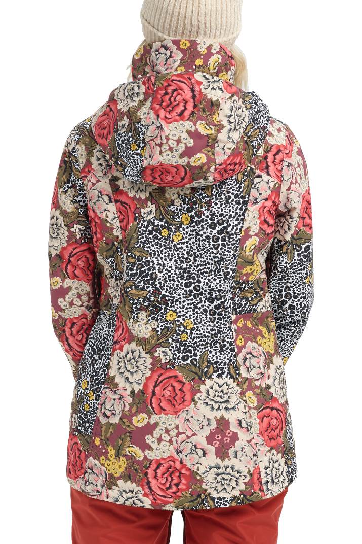 burton cheetah floral jacket