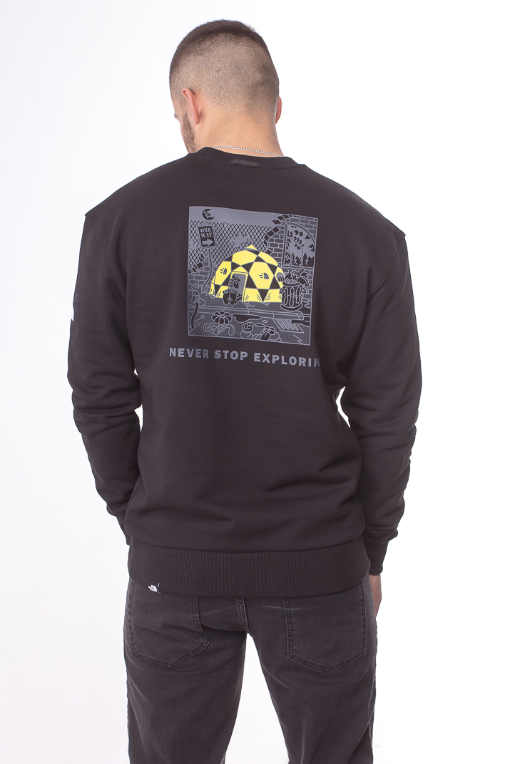 black north face crew neck