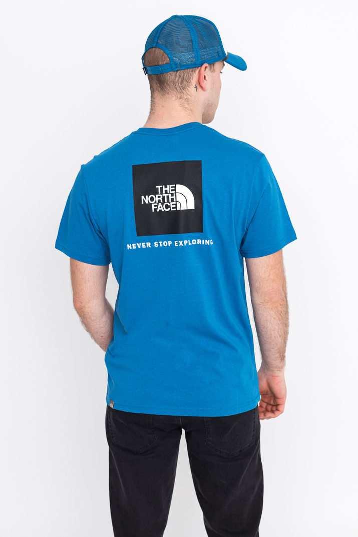 north face t shirt blue