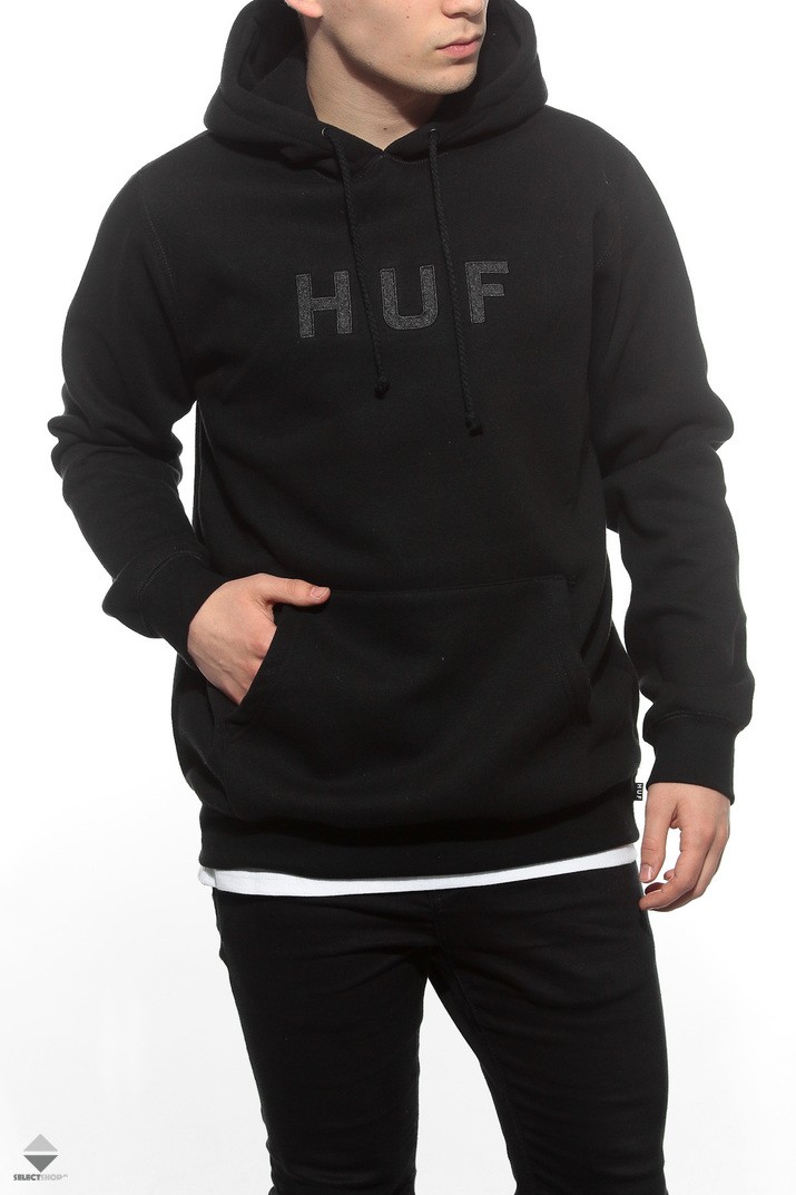 huf og logo pullover hoodie
