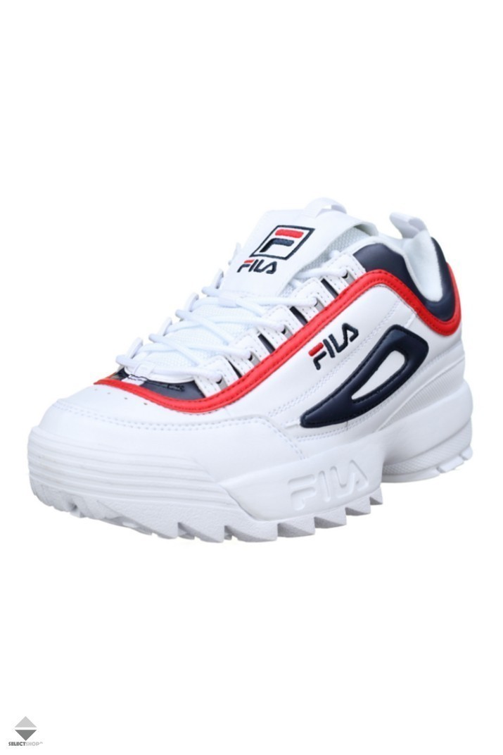 fila disruptor cb low white limelight