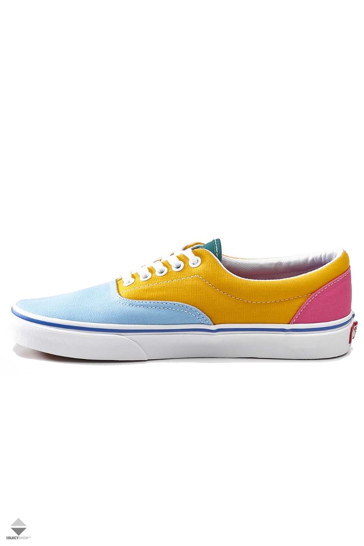 blue yellow white vans