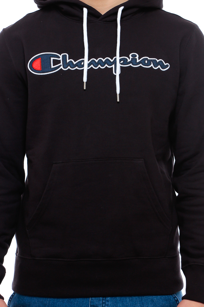 champion satin script hoodie