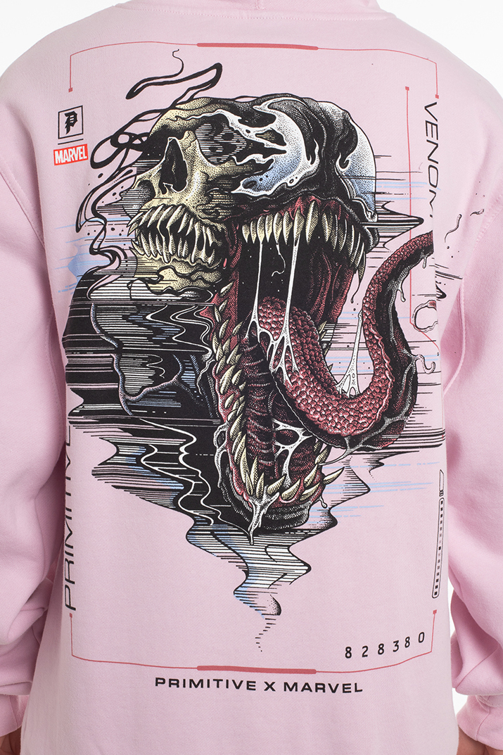 pink primitive hoodie
