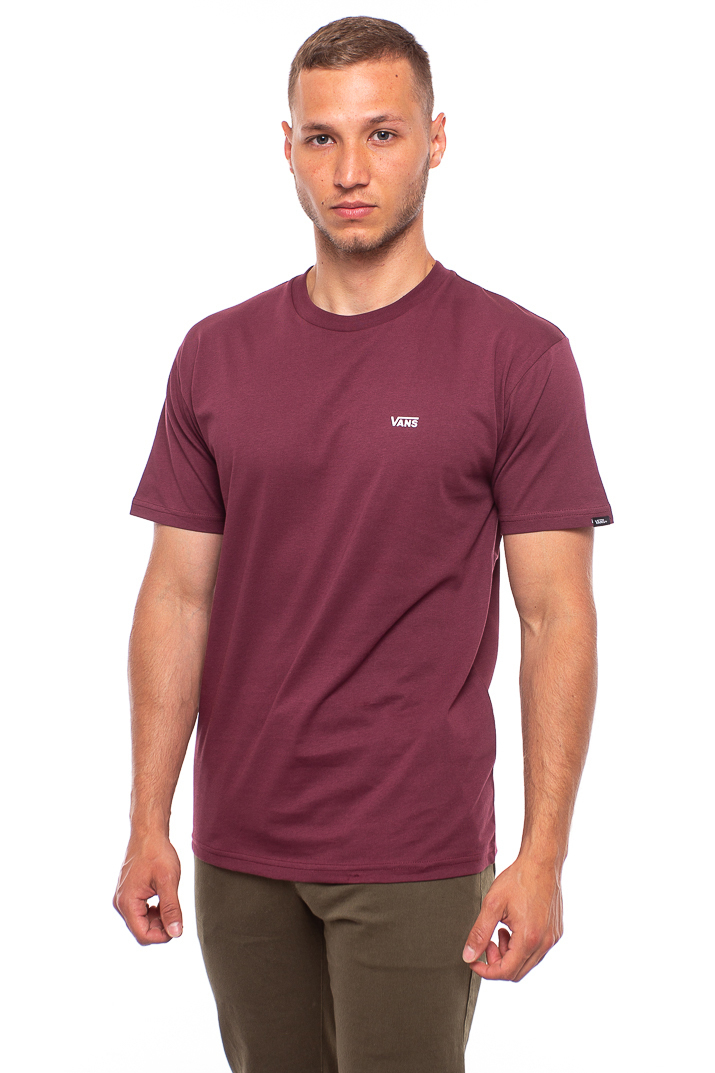 Vans Left Chest Logo T-shirt Maroon VN0A3CZEK1O1