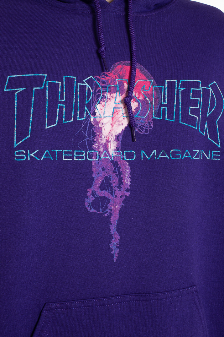 black and purple thrasher hoodie