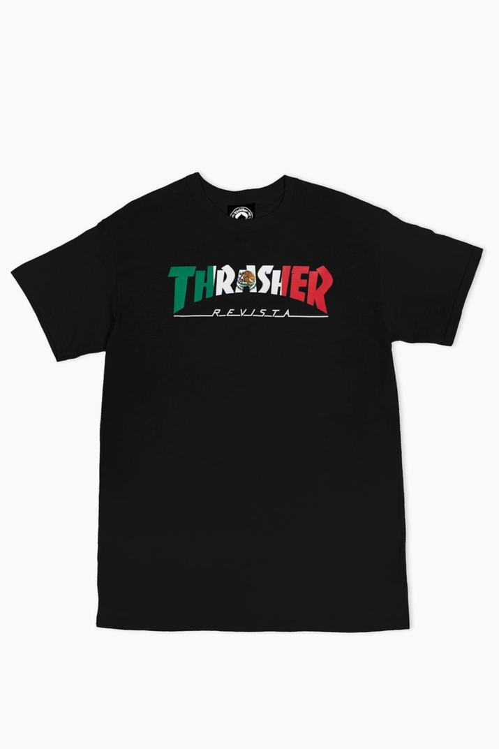 Thrasher Mexico Revista T-shirt Black