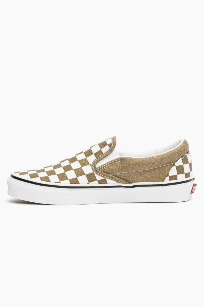 vans checkered tan
