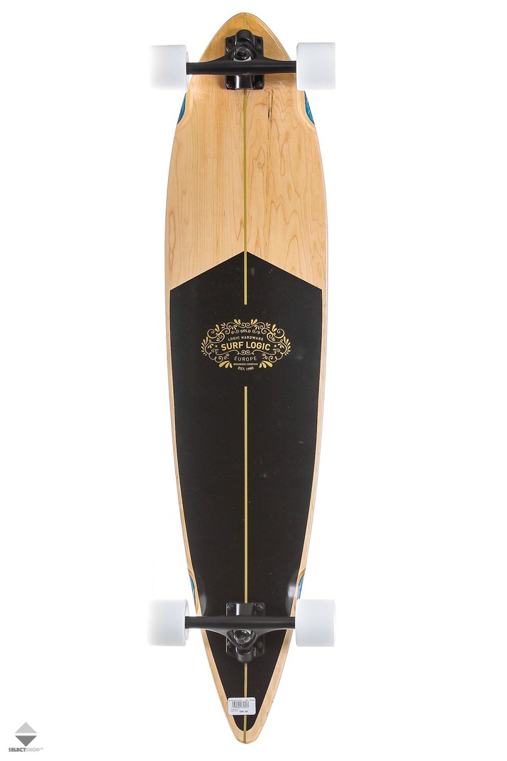 Longboard Surf Logic Black Pintail Multi