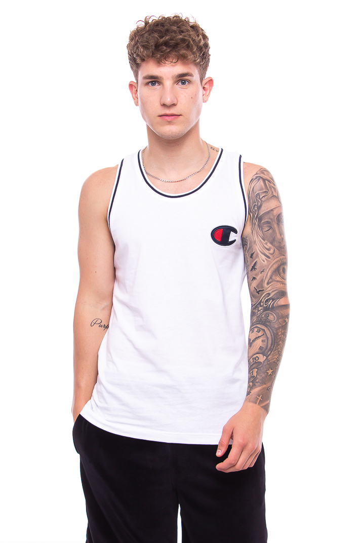 white champion tank top