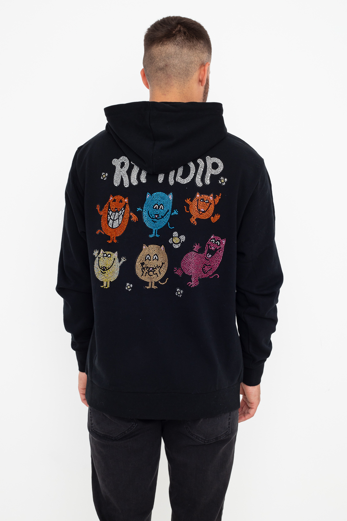 Ripndip Mr Nerm Rhinestone Hoodie Black Rnd6043