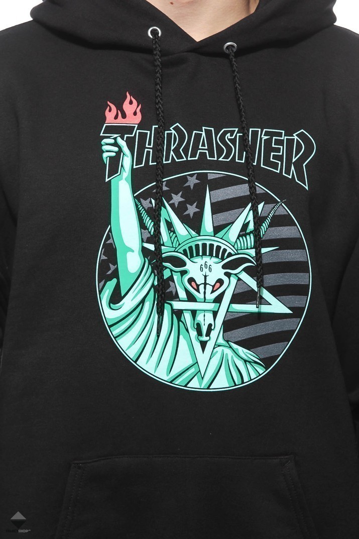 thrasher hoodie liberty goat