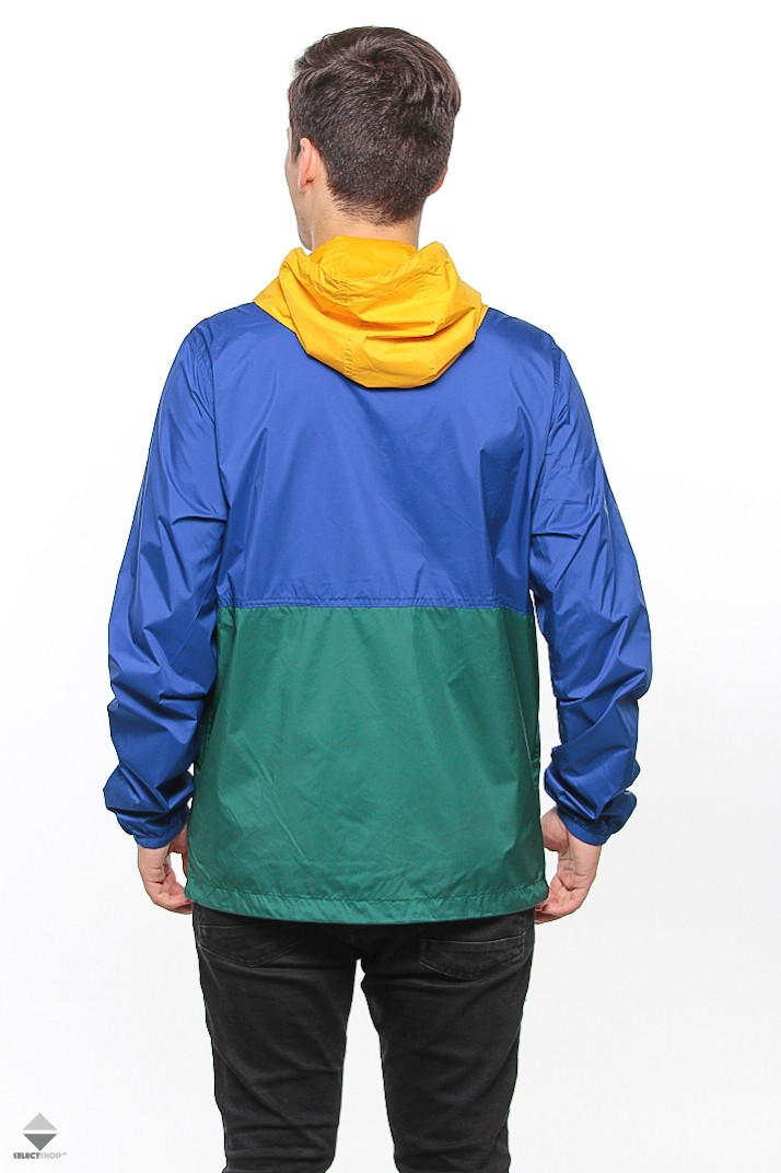 red yellow blue green windbreaker