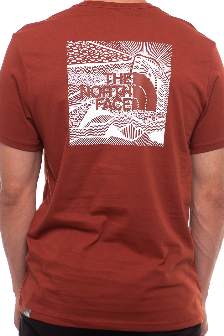 The north face t shirt bordeaux Clearance