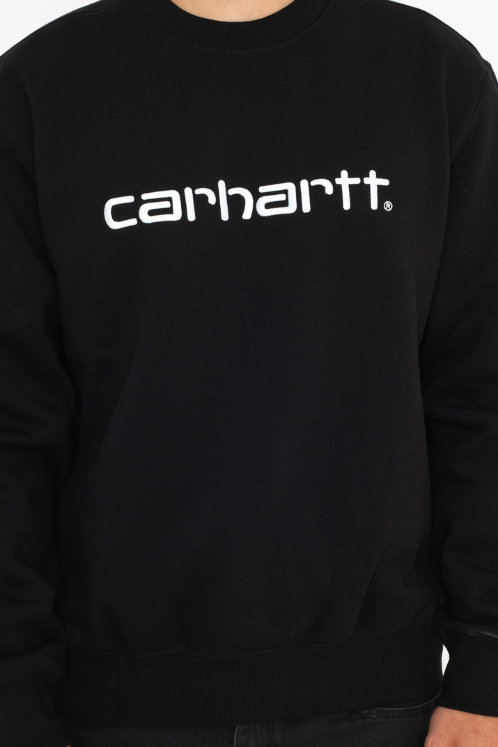 dark brown carhartt crewneck