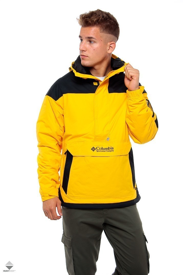 yellow columbia jacket men's