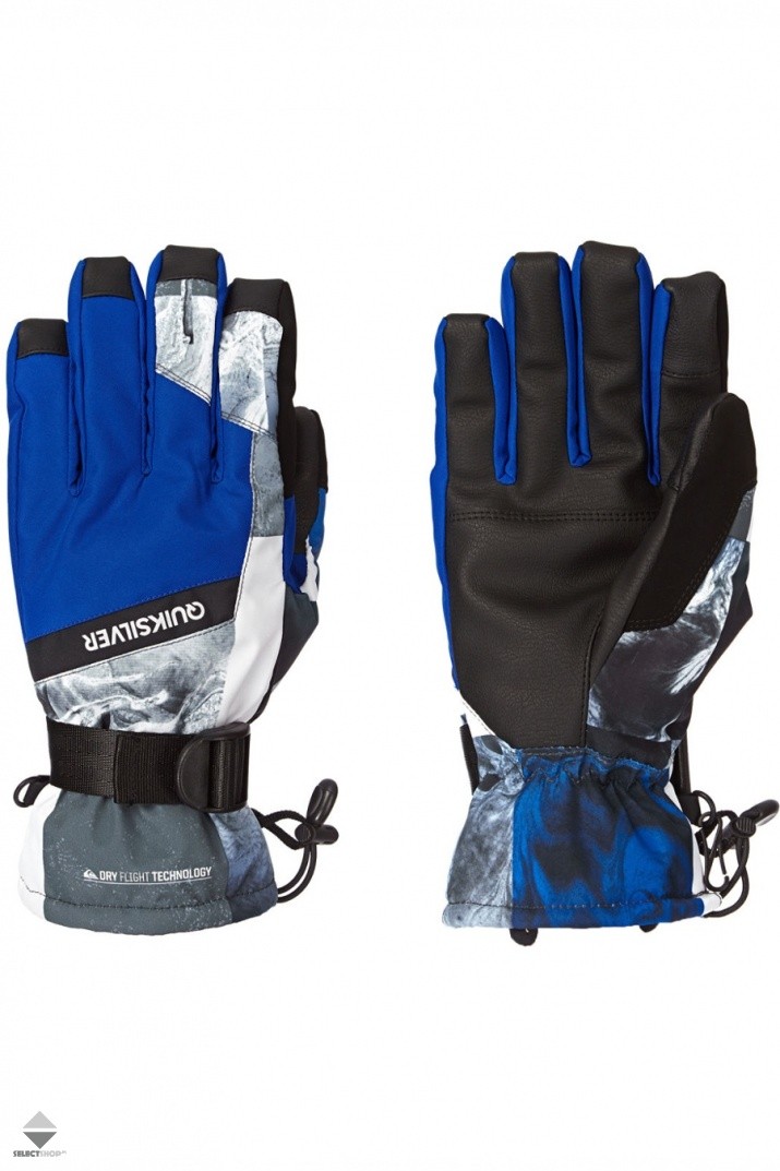 Rękawice Snowboardowe Quiksilver Mission Gloves Black Blue EQYHN03019GHJ2