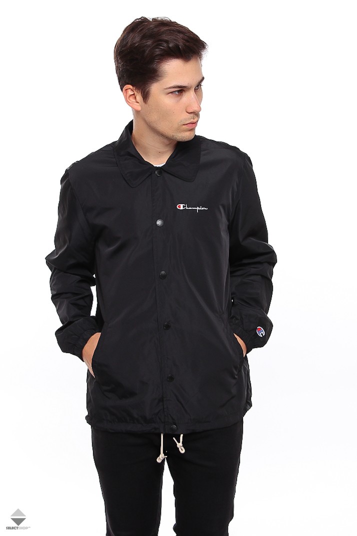 champion black coach jacket