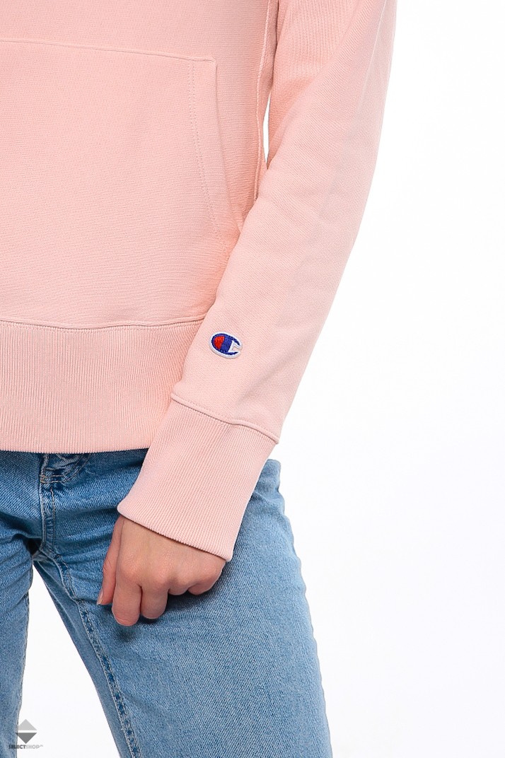 champion script logo rose hoodie