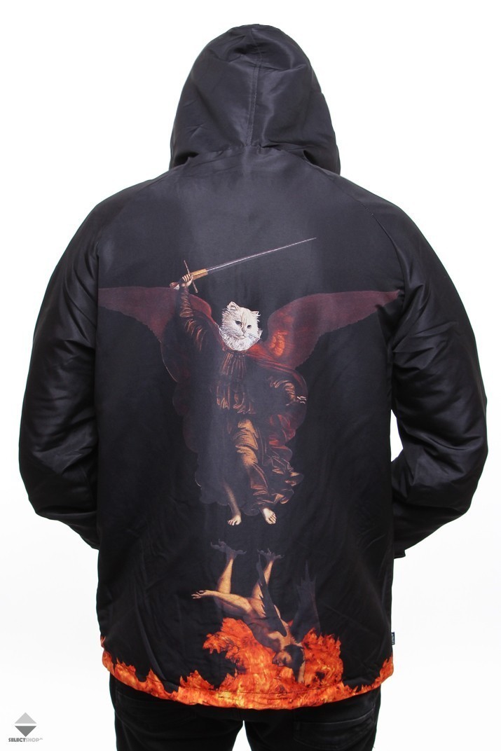hell pit hooded coach jacket